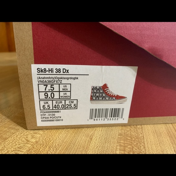 VANS Ua Sk8-Hi 38 Dx Anaheim VA38GFX7Z hi top shoe - Picture 12 of 12